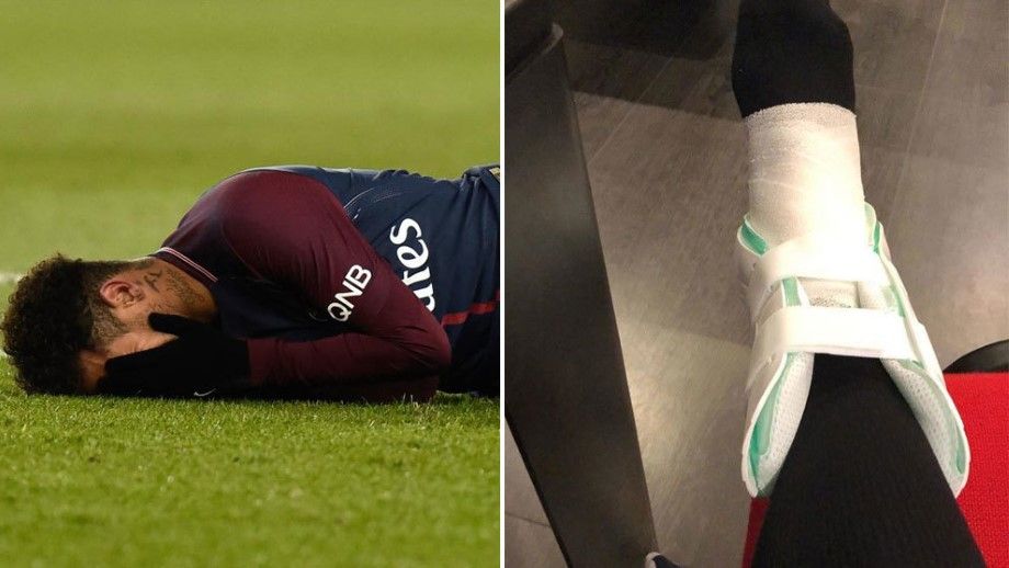 neymar sufre lesión de tobillo en partido psg marsella periódico notus