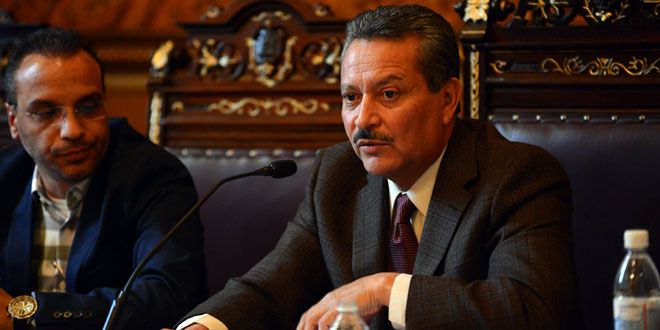 El alcalde, Ricardo Ortiz Gutiérrez.
