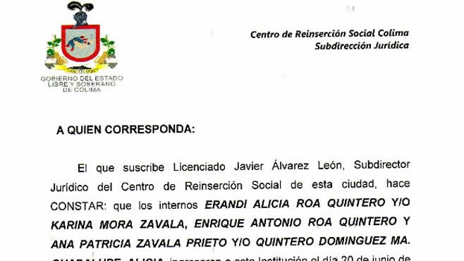 CARTA DE RECLUCION COLIMA 2