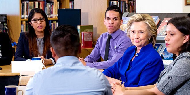 Foto tomada de la página oficial de hillaryclinton en español