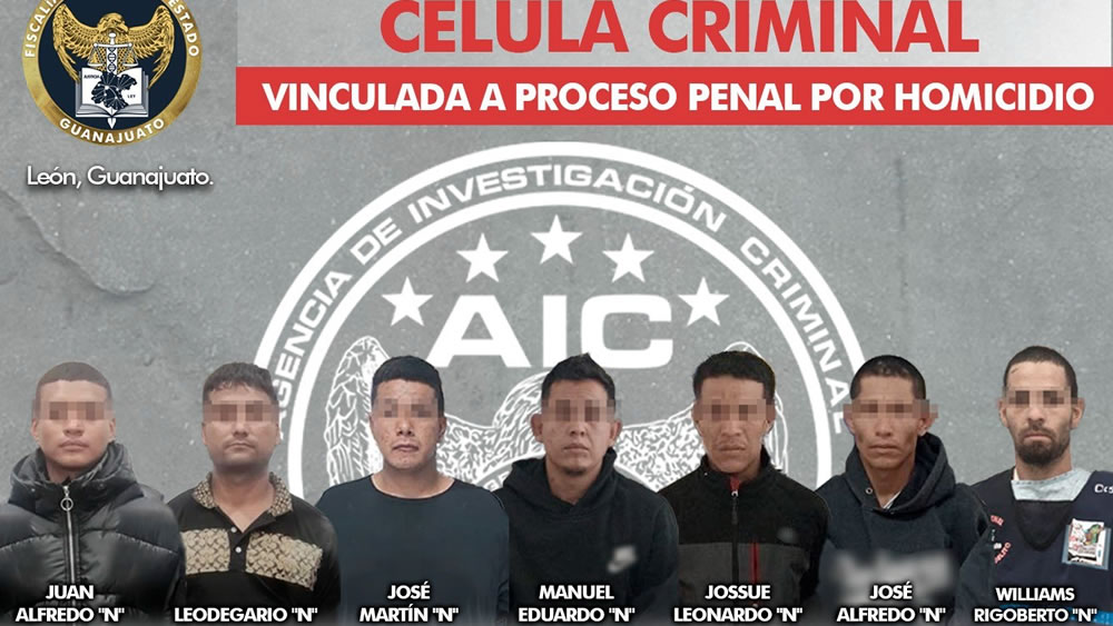 Siete vinculados a proceso por homicidio tras ataque armado en León