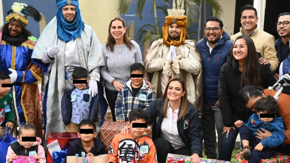 Entregan regalos a 300 niños en situación de vulnerabilidad