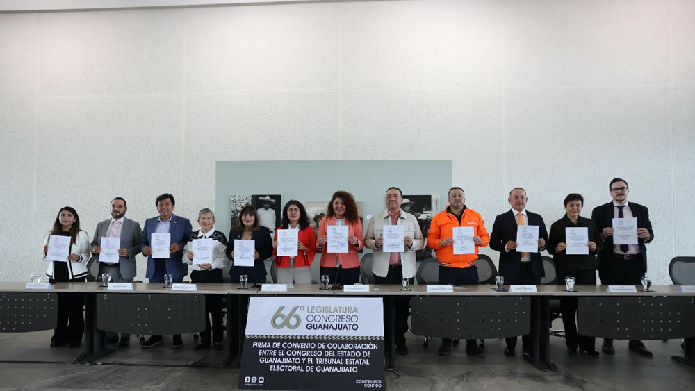 Firman convenio de colaboración Congreso del Estado y Grupo Salinas