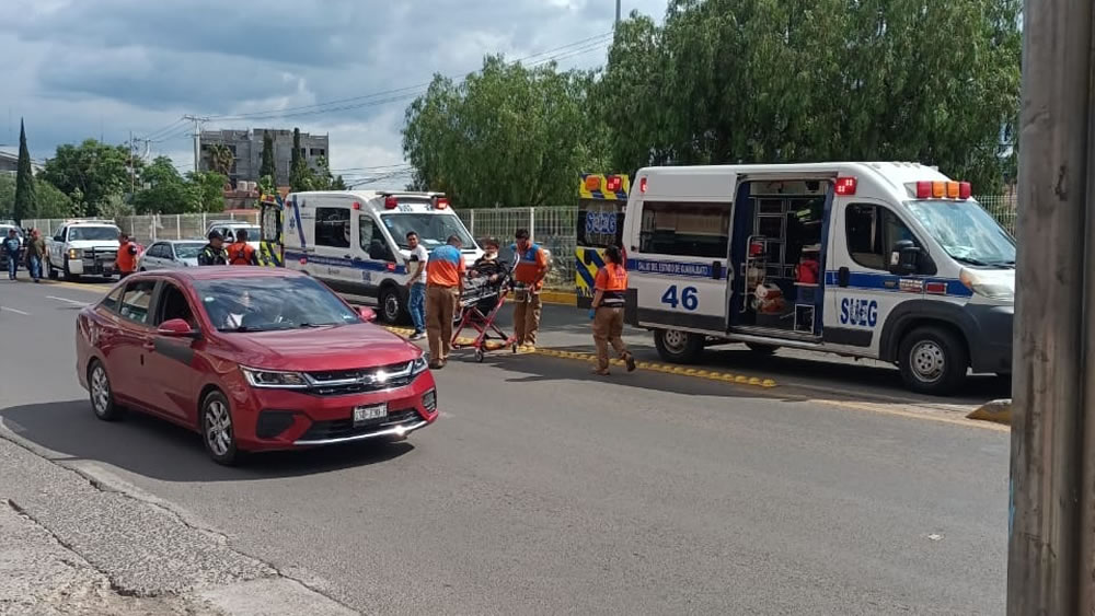 Choque múltiple en la capital deja al menos dos lesionados