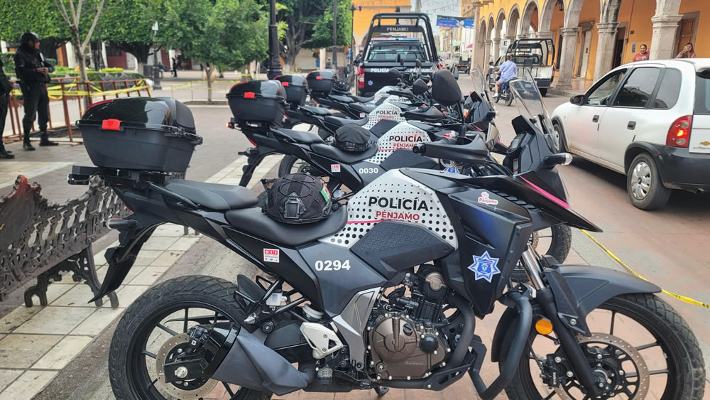 Nuevas patrullas y moto patrullas para reforzar la seguridad en Pénjamo