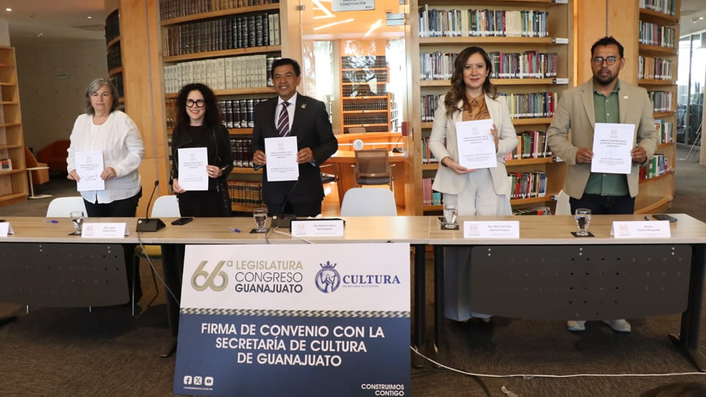 Firman convenio el Congreso del Estado y la Secretaría de Cultura para ...