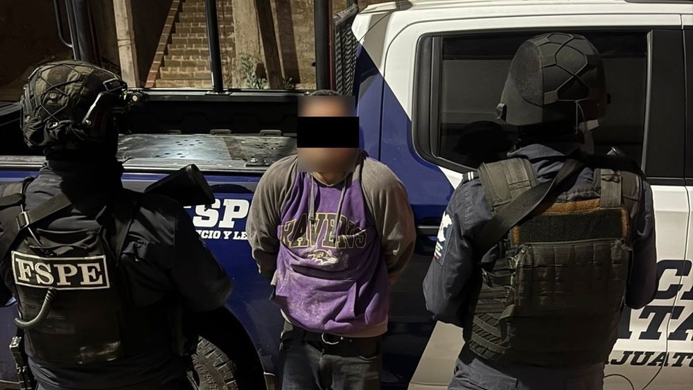 Detienen a “El Chango” y rescatan a menor de 16 años en Paseo de la Presa